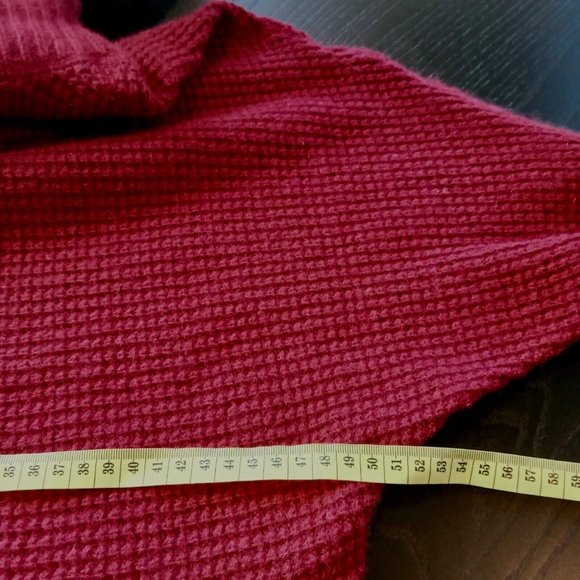 David Lawrence Red Pink Waffle Jumper M Fit 8 - 10 Cashmere Angora Lambswool - Picture 7 of 9